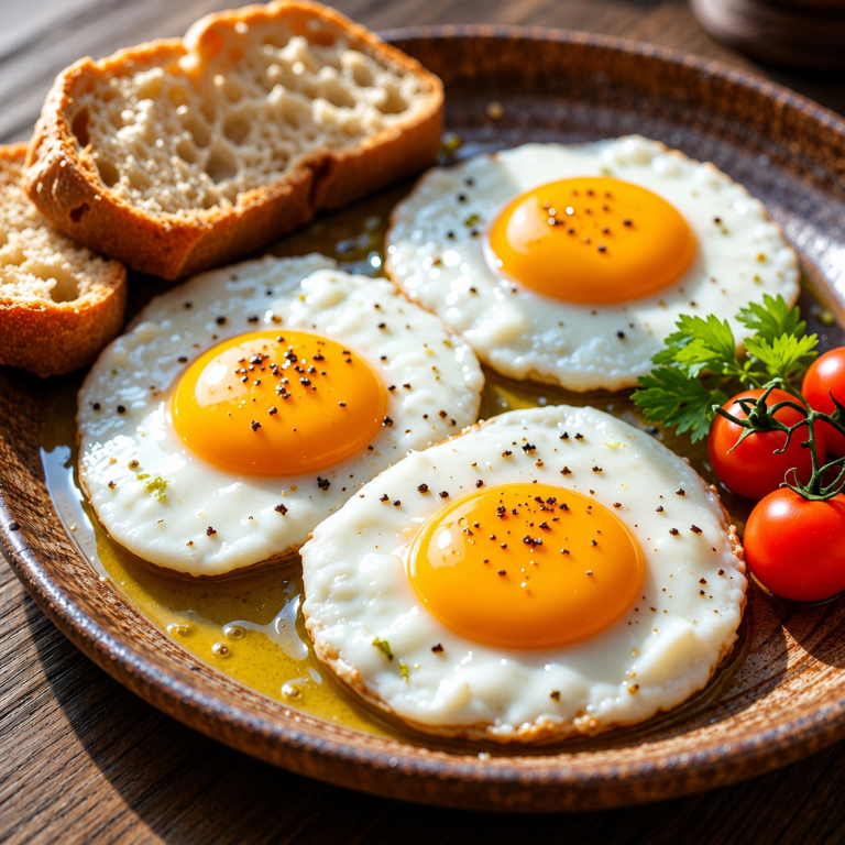 Pan con huevo y aceite de oliva: un desayuno simple, nutritivo y delicioso